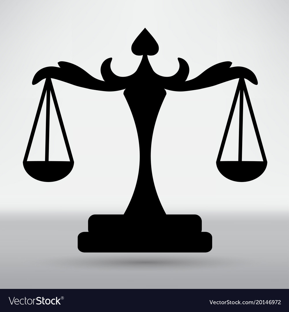 Scales Of Justice Royalty Free Vector Image - Vectorstock