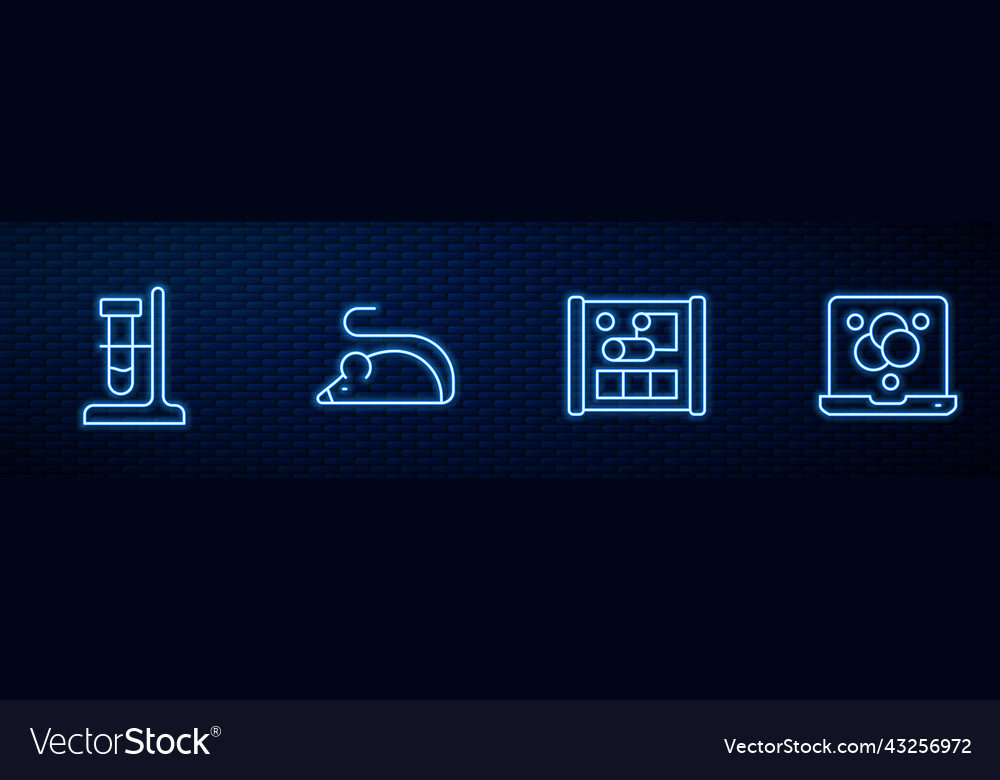 Set line graphing paper for engineering test tube vector image Set line graphing paper for engineering test tube