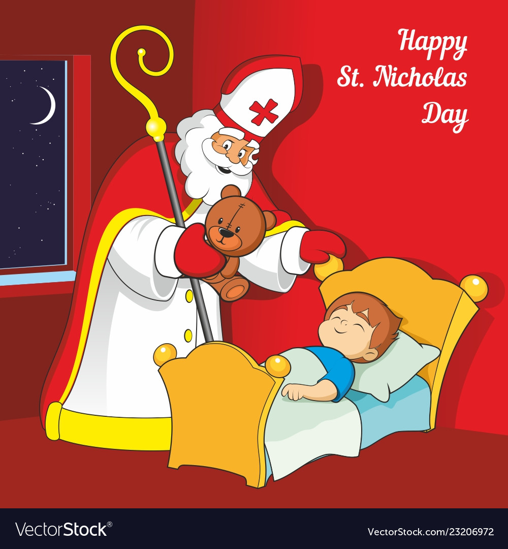 St nicholas day Royalty Free Vector Image VectorStock