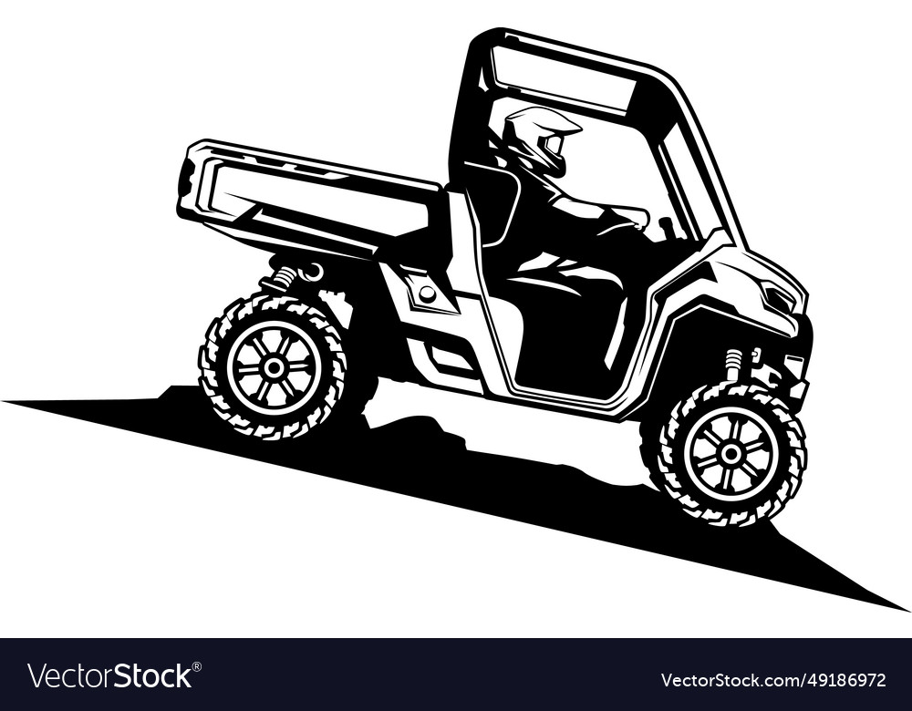 Utv logo design art Royalty Free Vector Image VectorStock