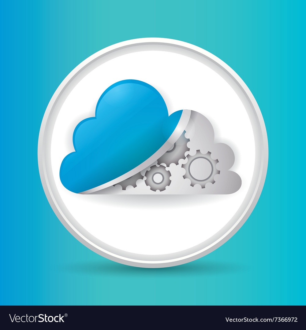 Web hosting and data security design Royalty Free Vector