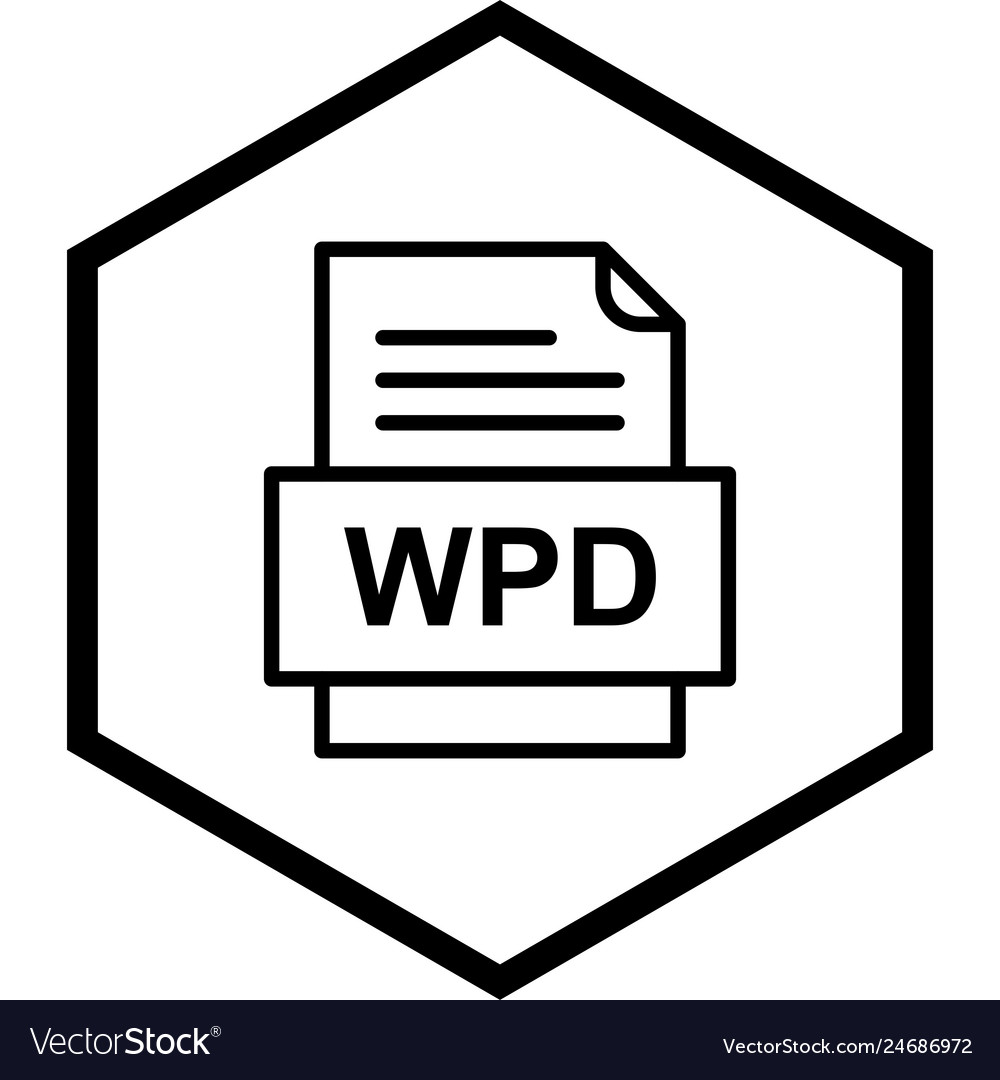 Wpd file document icon