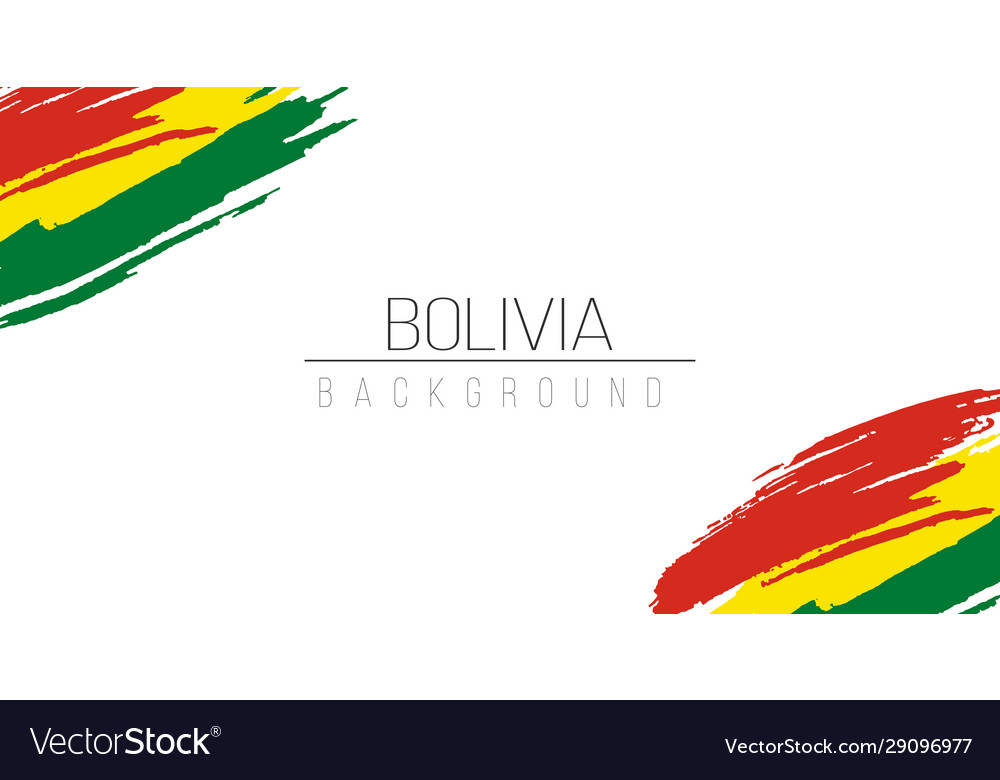 Bolivia flag brush style background with stripes