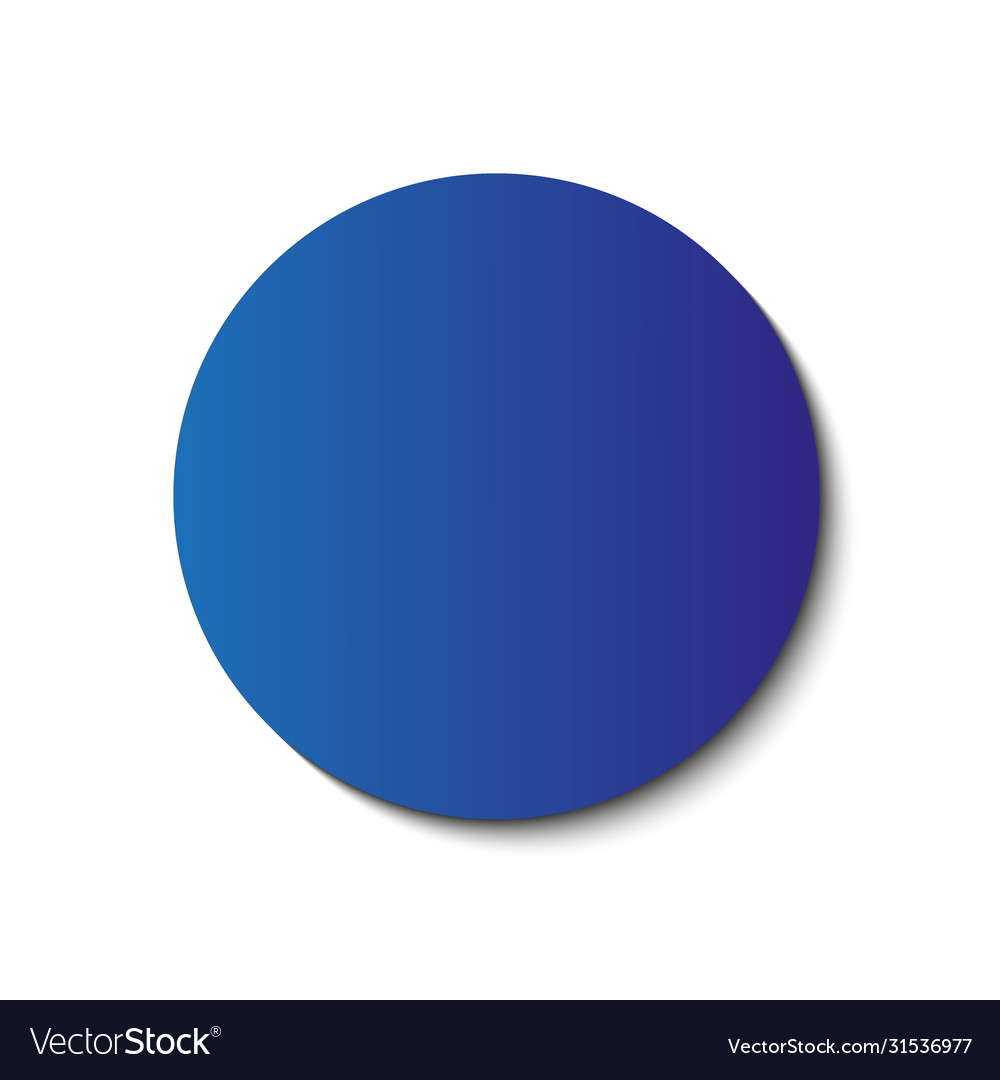 Circle gradient blue color and triangle polygon vector image Circle gradient blue color and triangle polygon