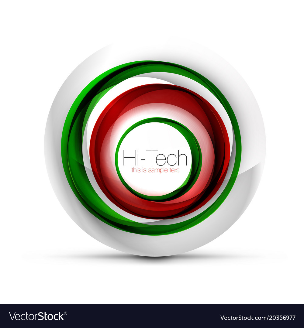 Digital techno sphere web banner button or icon