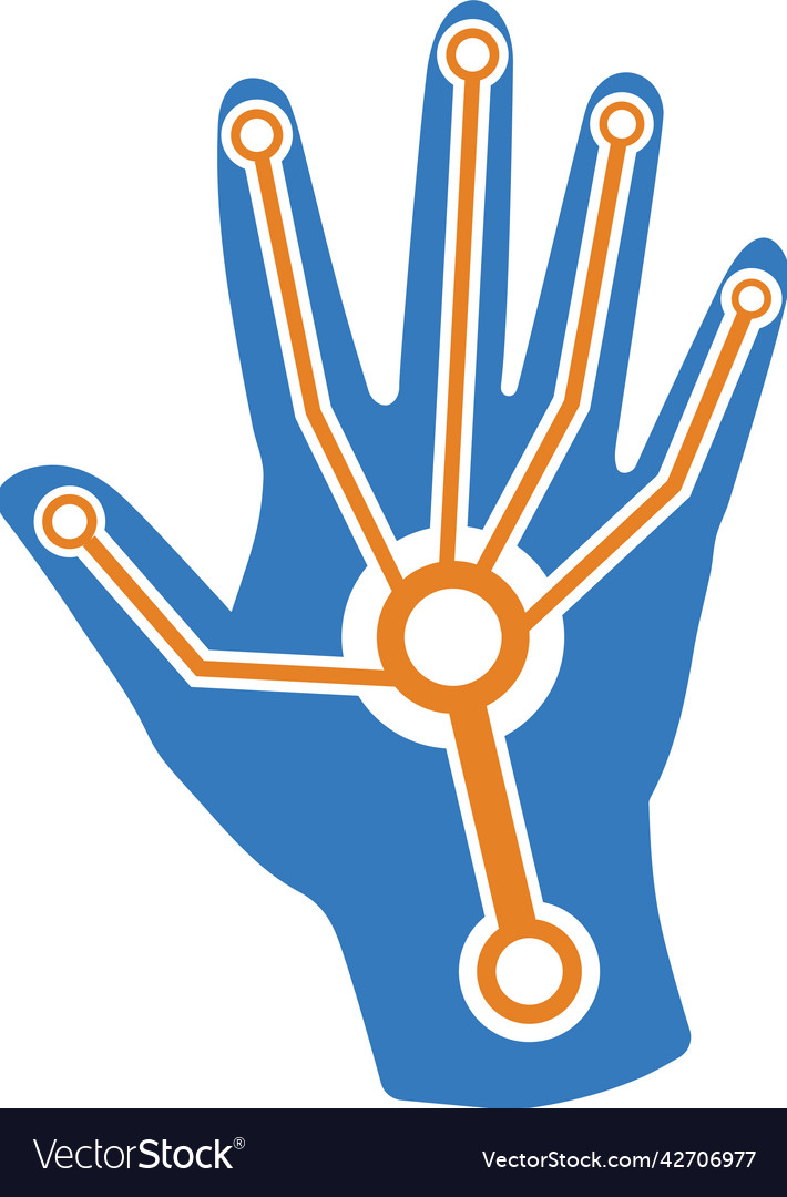 Hand input icon simple editable design isolated