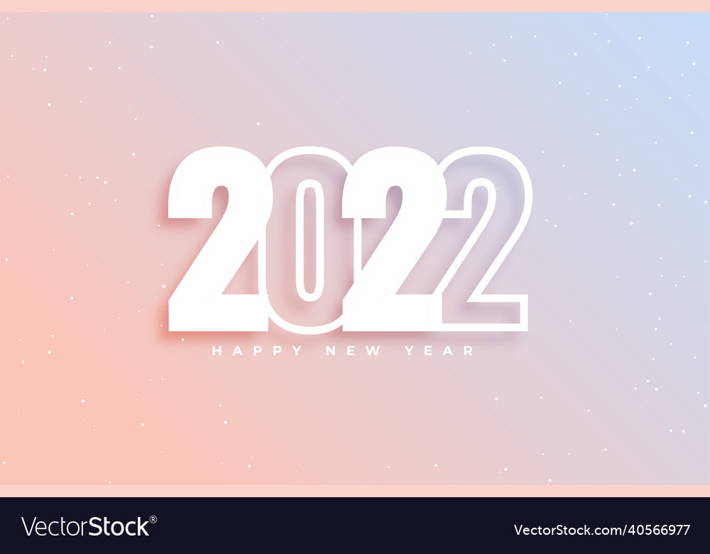 Minimalist New Year 2022 Background