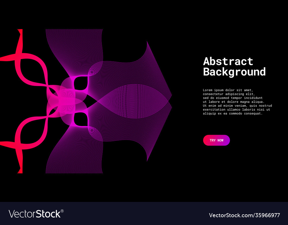 Modern abstract background with wavy lines vector image Modern abstract background with wavy lines