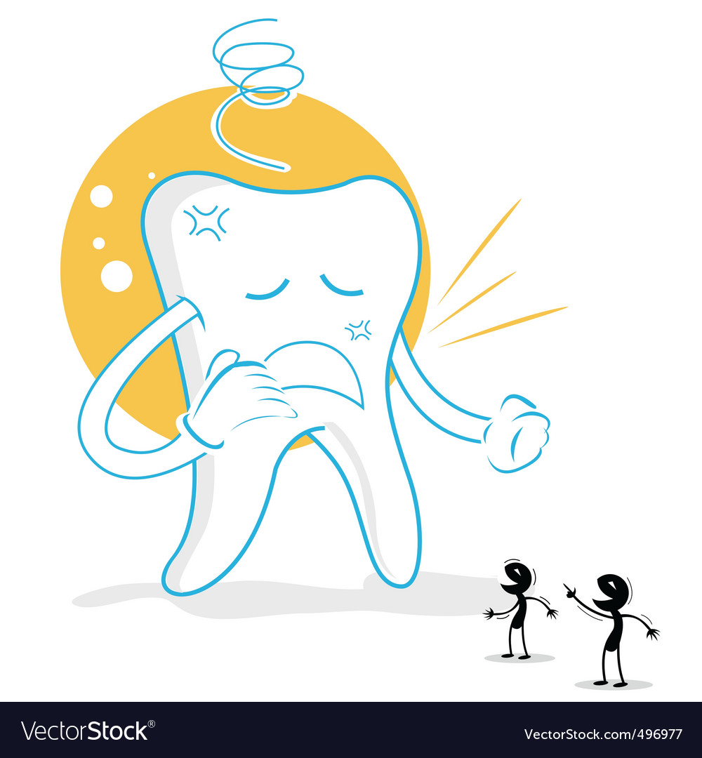 Upset teeth with germs