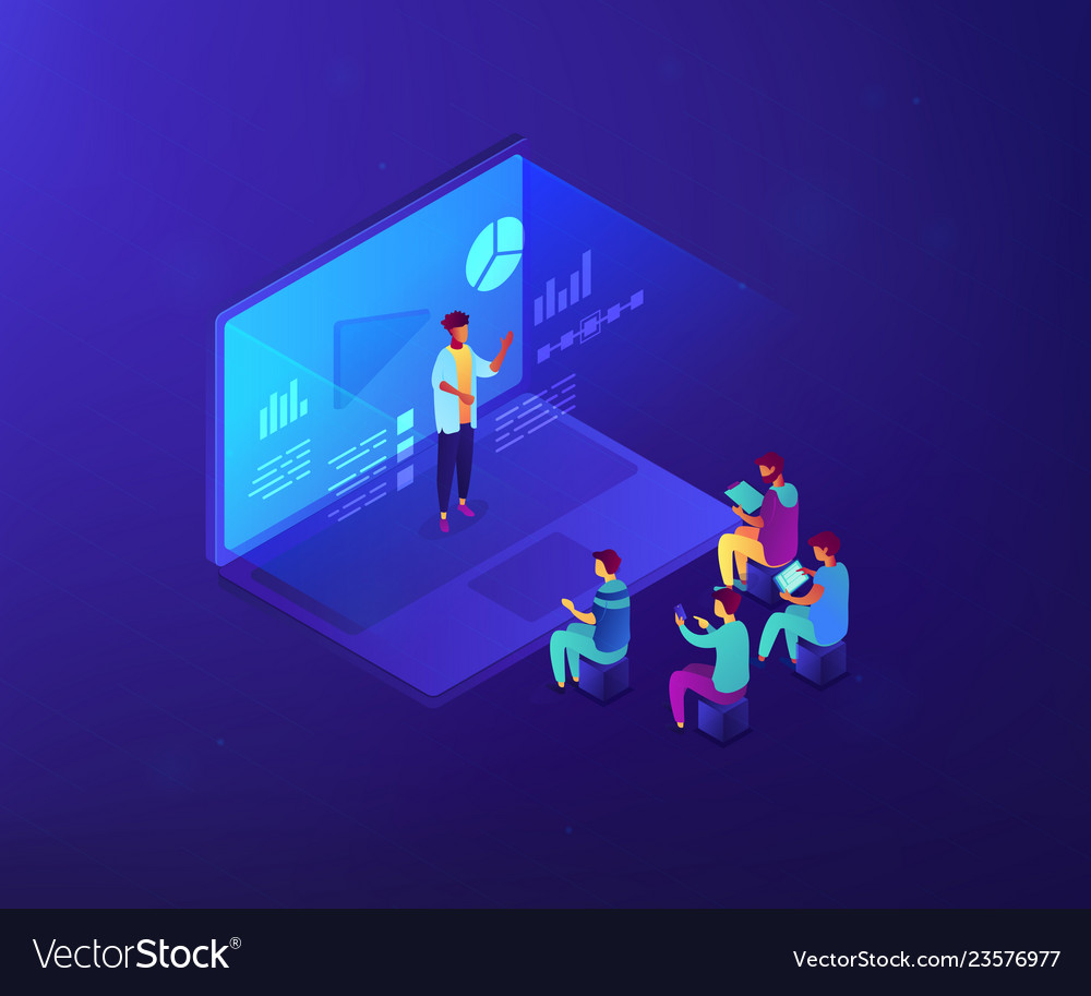 Webinar Training Concept
