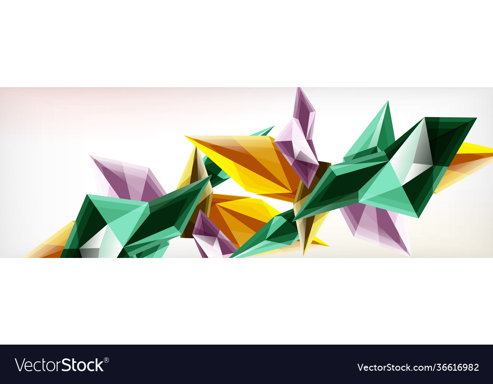 3d triangles and pyramids abstract vector image 3d triangles and pyramids abstract