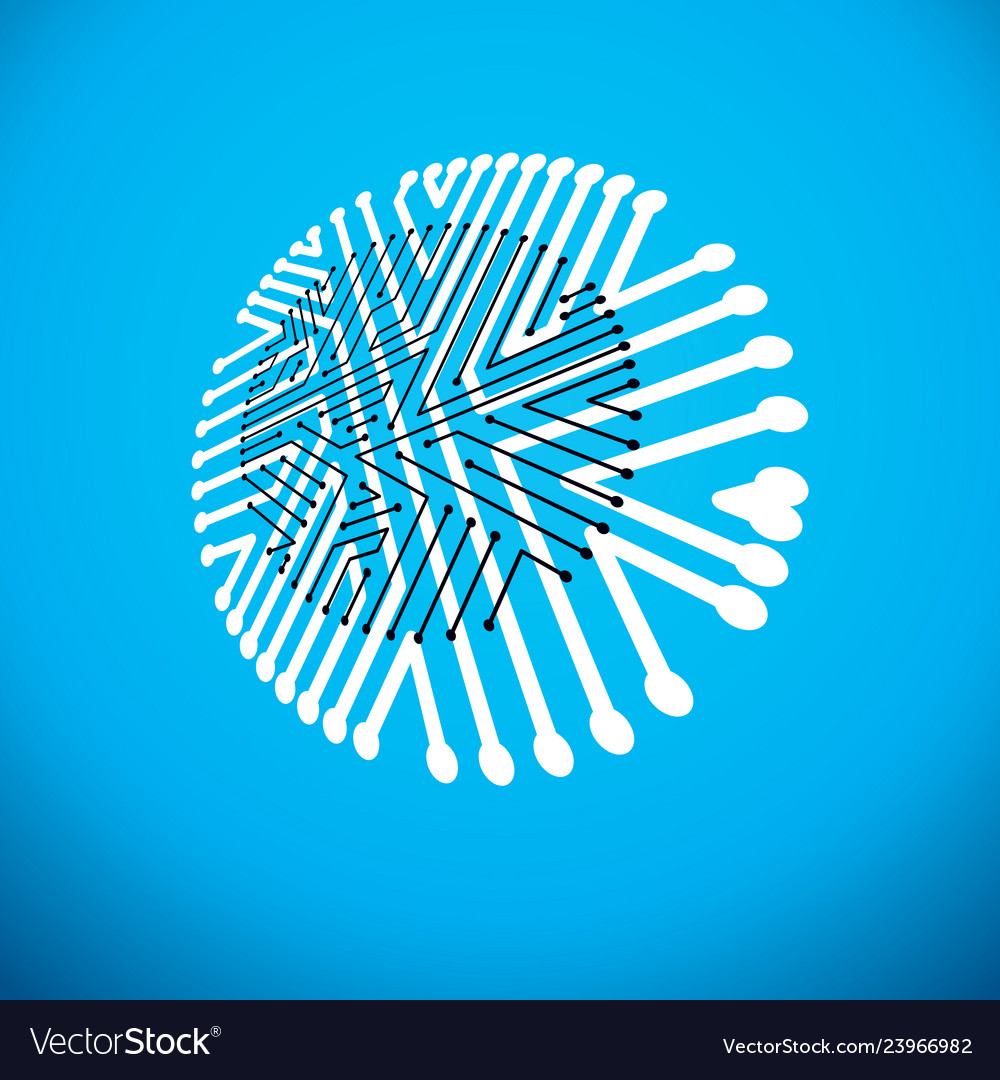 Circuit board digital technologies abstraction vector image Circuit board digital technologies abstraction