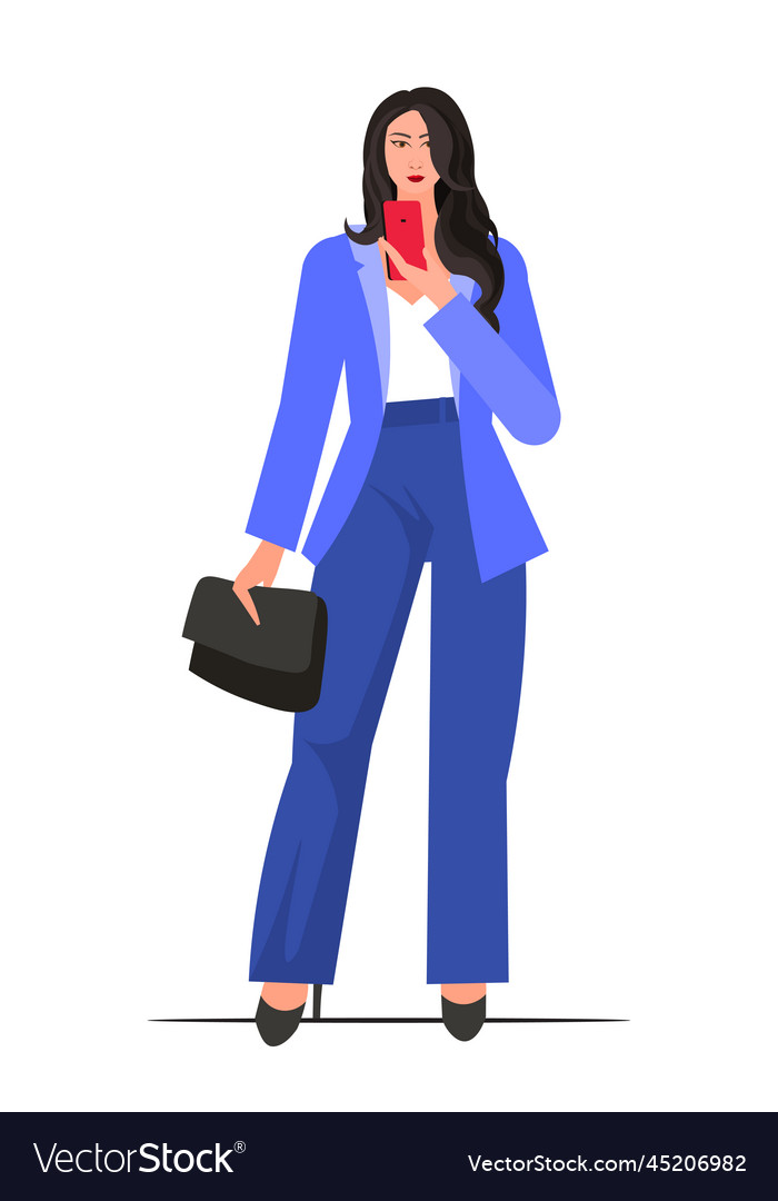 Confident businesswoman concept