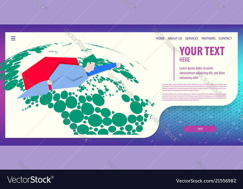 Data connection isometric technology vector image Data connection isometric technology