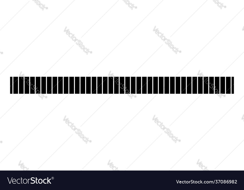 Horizontally repeatable dashed line stripe vector image Horizontally repeatable dashed line stripe