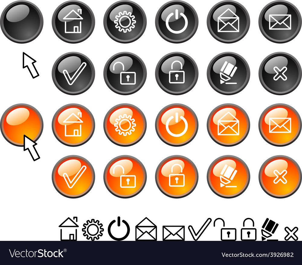 Set of web icons