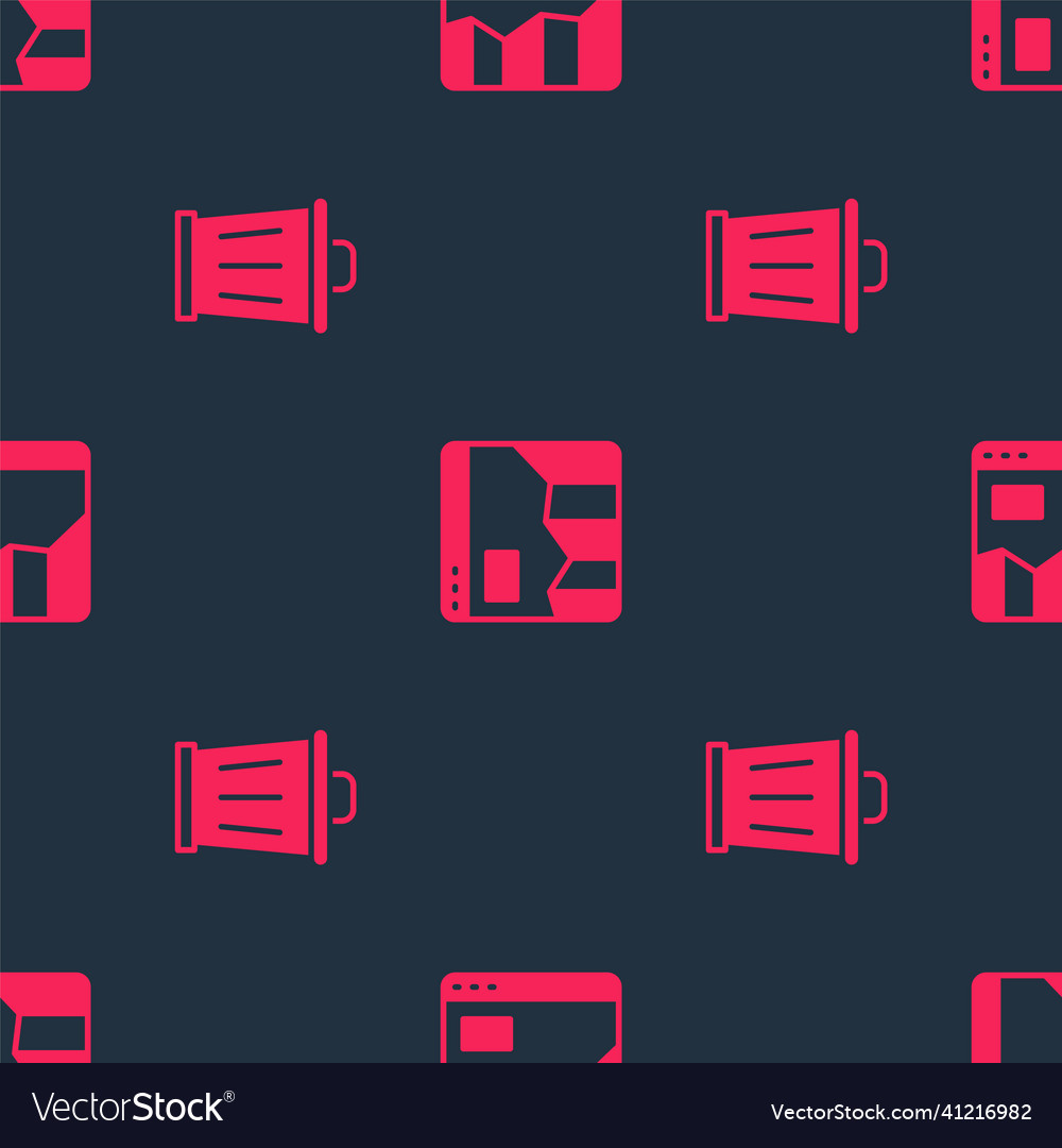Set trash can and graph chart infographic vector image Set trash can and graph chart infographic