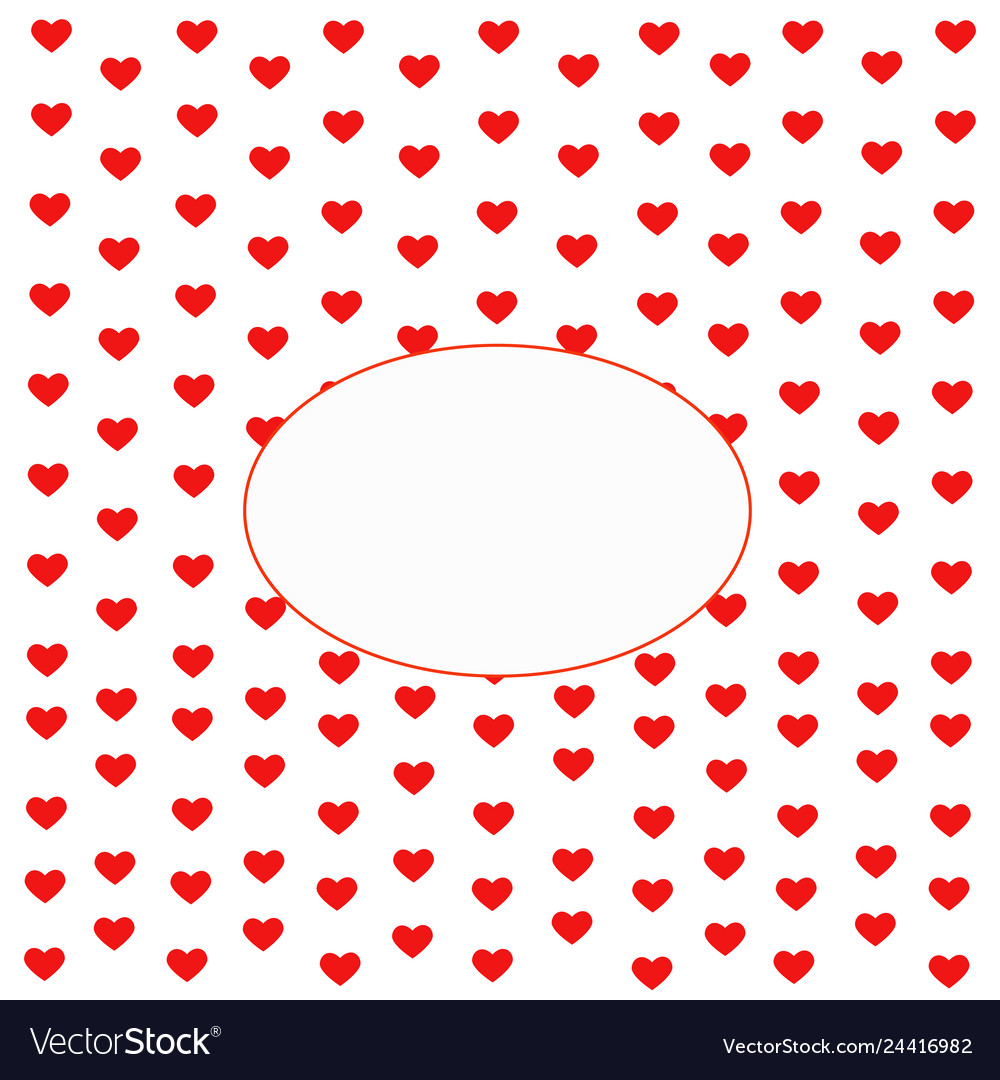 Valentines day heart frame with space for text