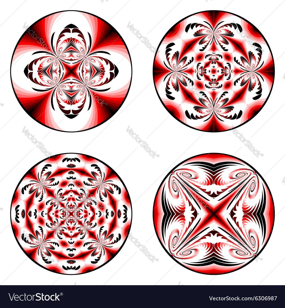 A set of design circle elements