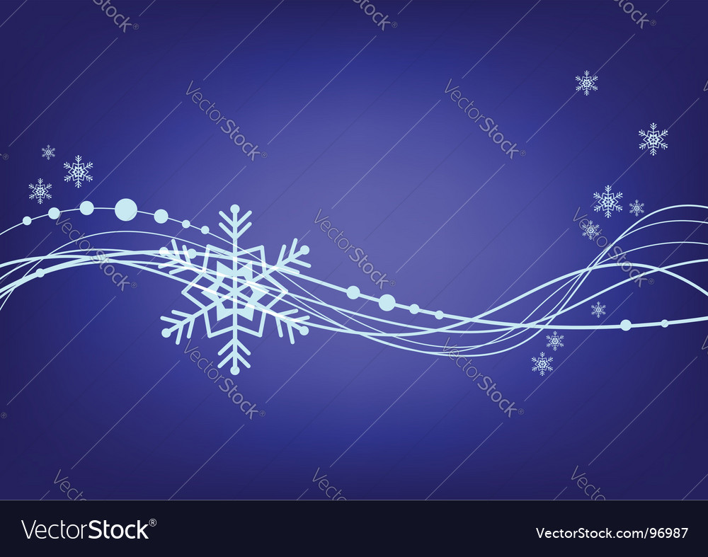 Abstract blue background with snowflake