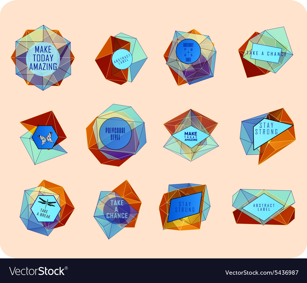 Abstract triangles design