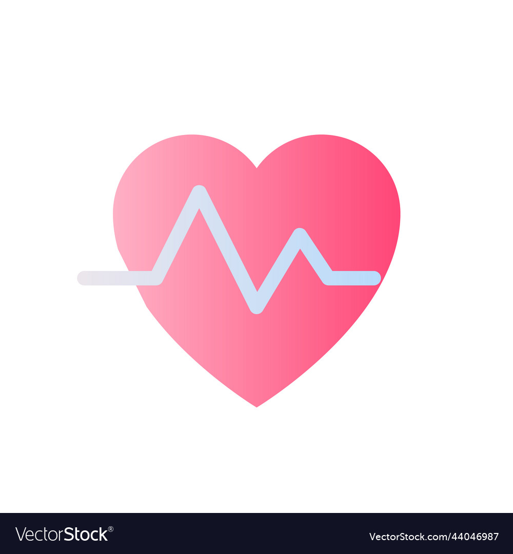 Cardiogram flat gradient two-color ui icon