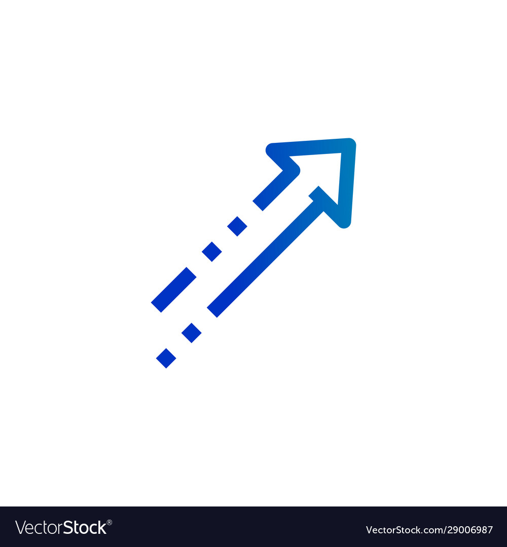Conceptual geometric modern design arrow upward