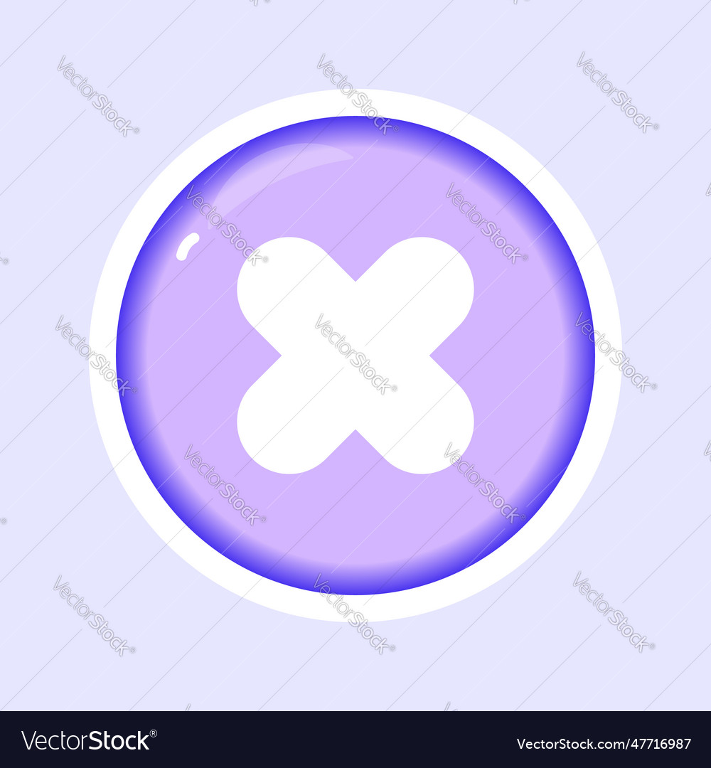 Cross wrong cancel flat gradient icon
