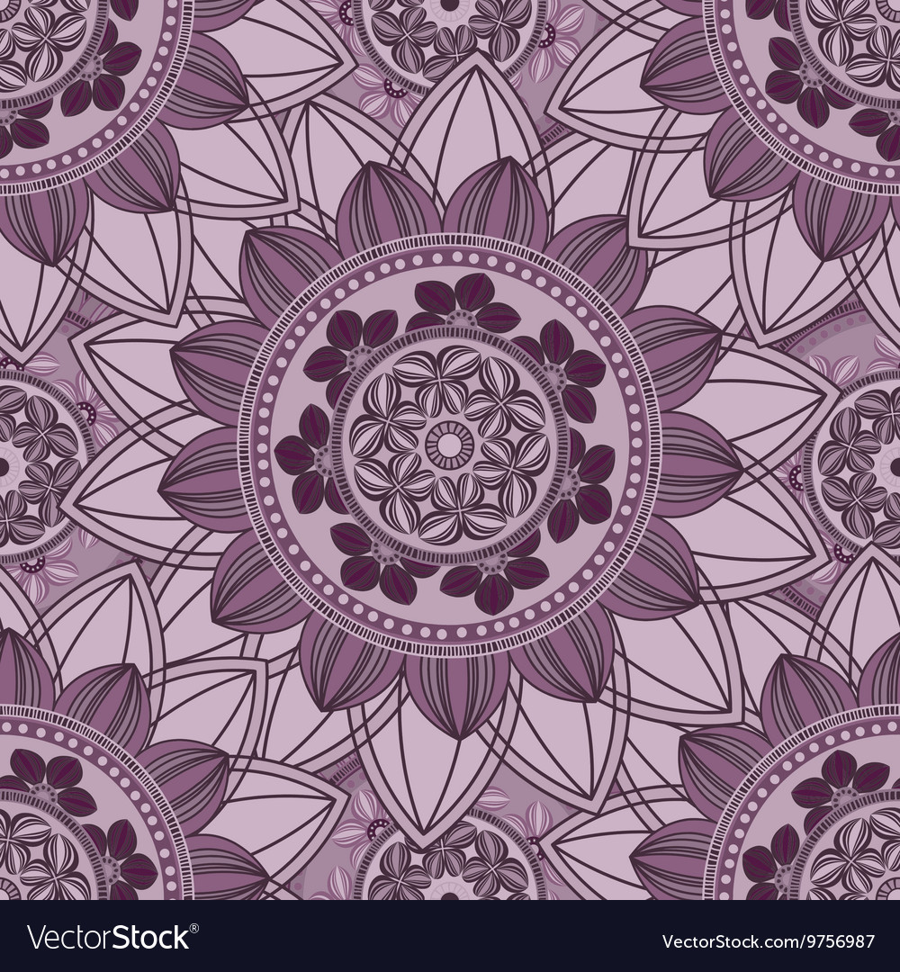 Mandala ornament seamless pattern