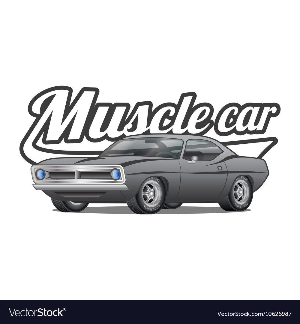 Muscle car cartoon classic poster t-shirt