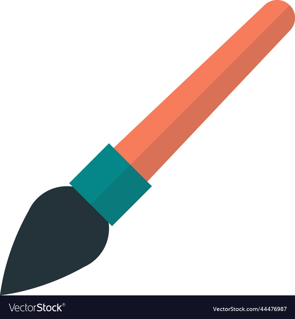 Paintbrush in minimal style
