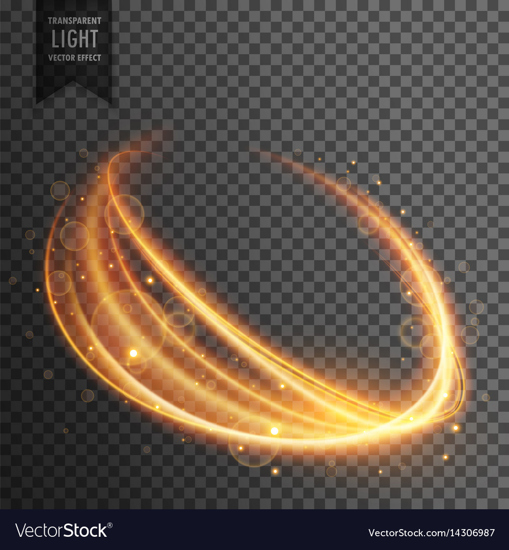 Transparent light effect in wavy form