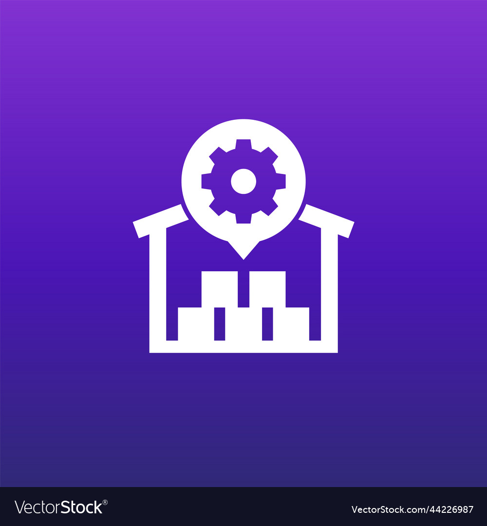 Warehouse distribution optimization icon