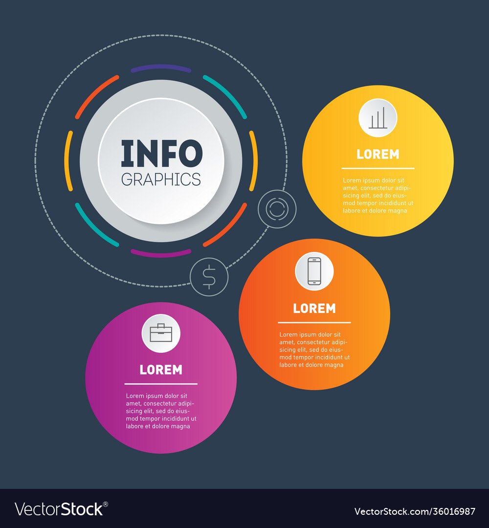 Web template a chart infographic mind map vector image Web template a chart infographic mind map