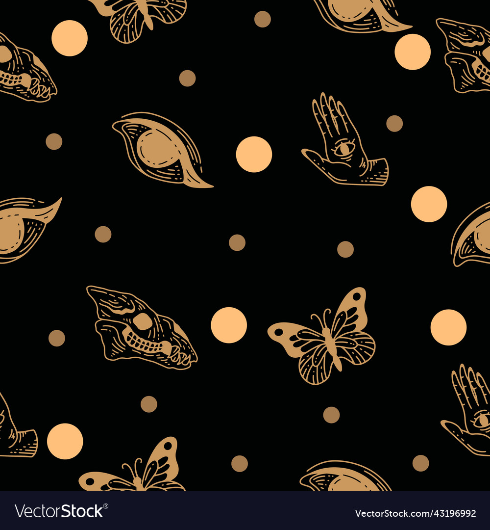 Abstract many worship seamless pattern random Vector Image Abstract many worship seamless pattern random