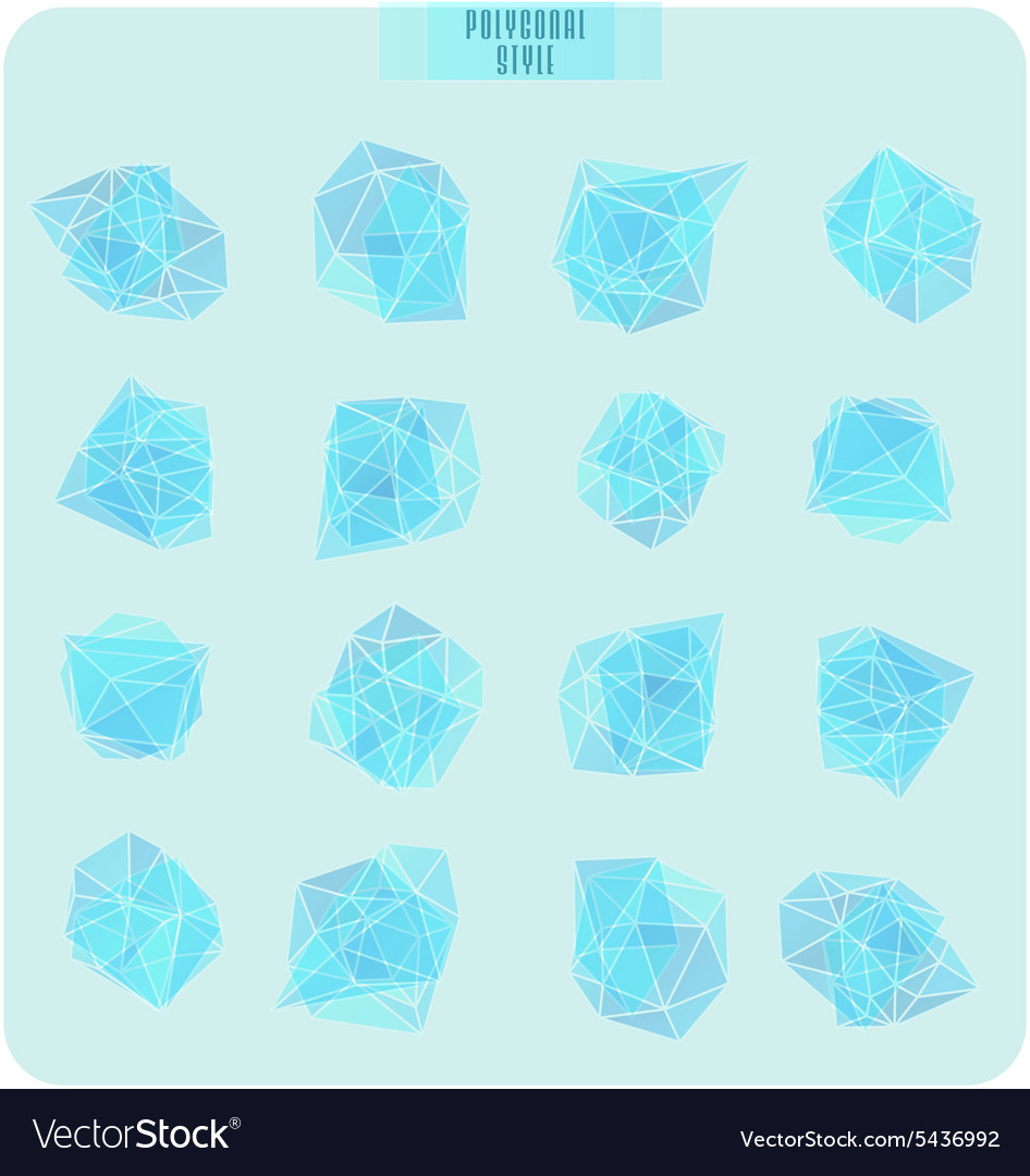 Abstract triangles design