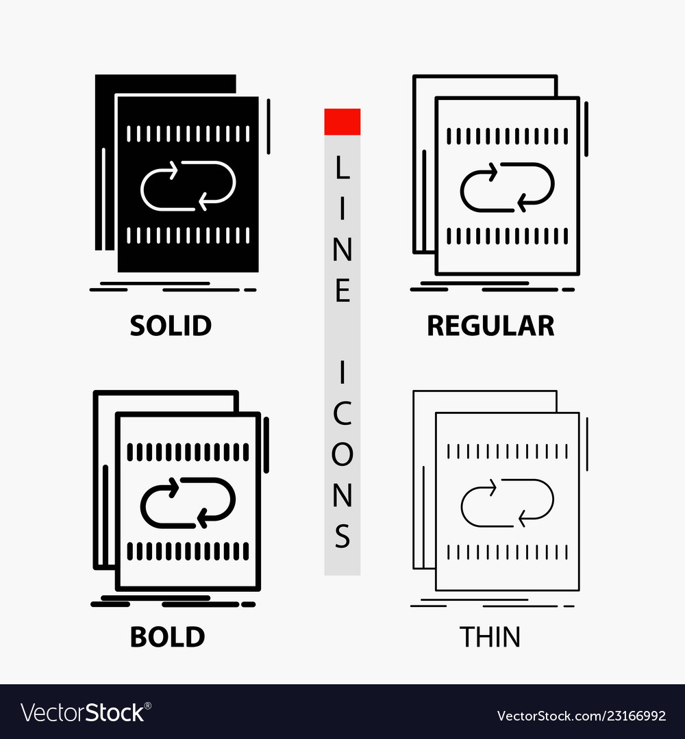 Audio file loop mix sound icon in thin regular vector image Audio file loop mix sound icon in thin regular