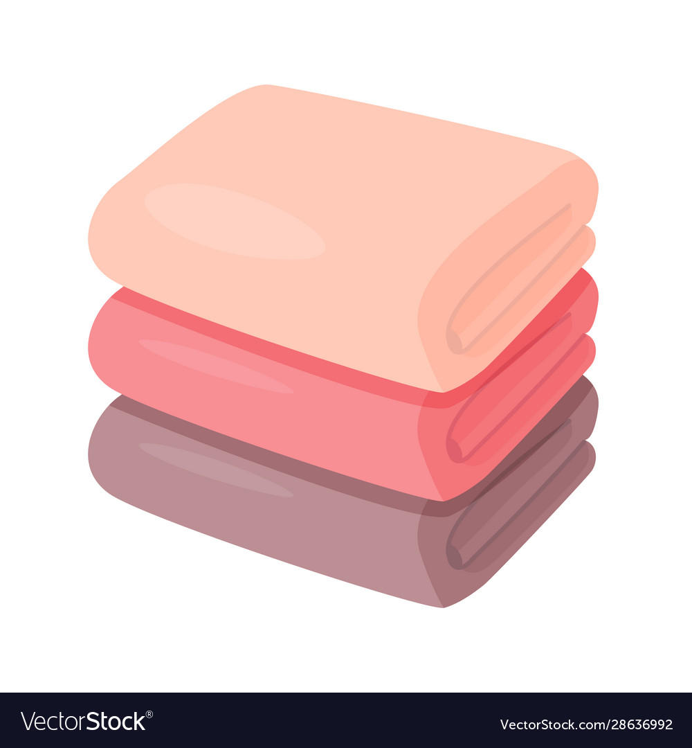 Cartoon towels set Royalty Free Vector Image VectorStock