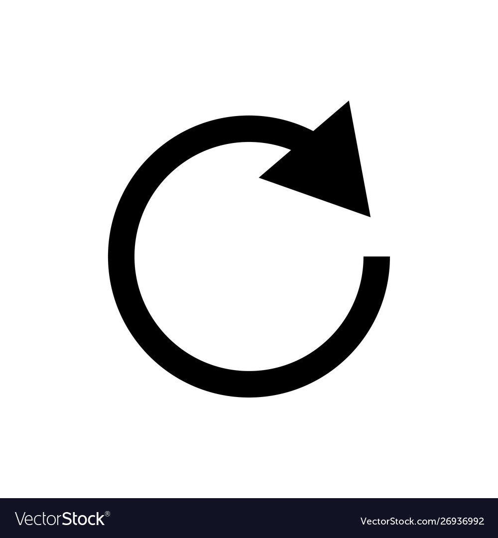 Circle arrow icon pictograph refresh reload