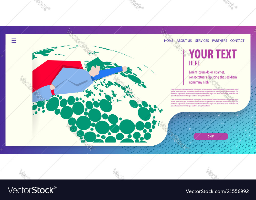 Data connection isometric technology Vector Image Data connection isometric technology