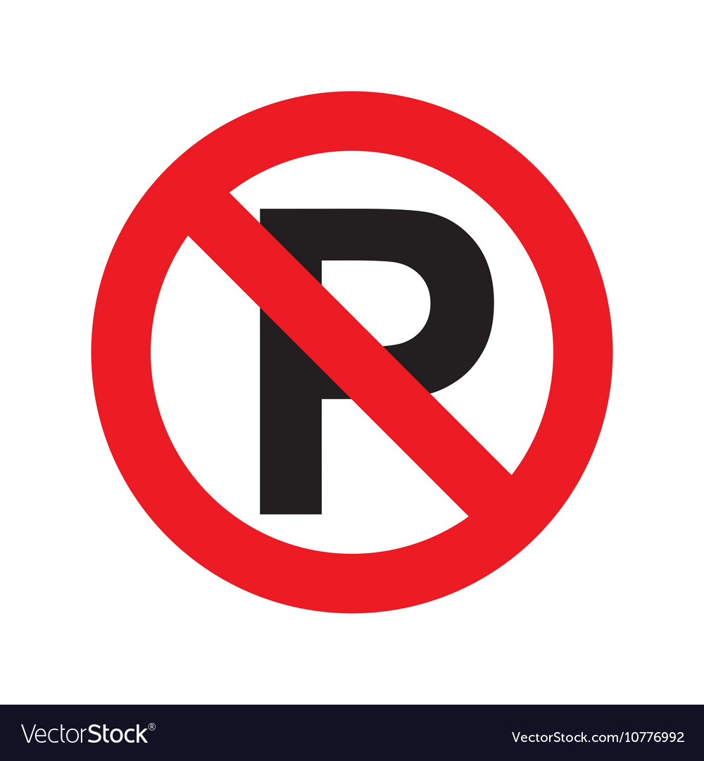 Parking zone signal icon