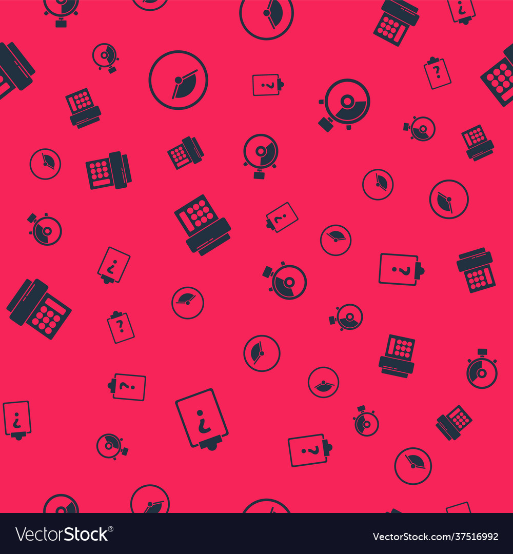 Set clipboard with question marks time management vector image Set clipboard with question marks time management