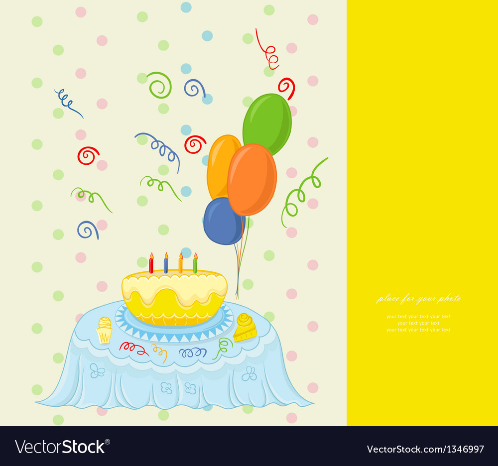 Happy Birthday Grußkarte Lizenzfreies Vektorbild