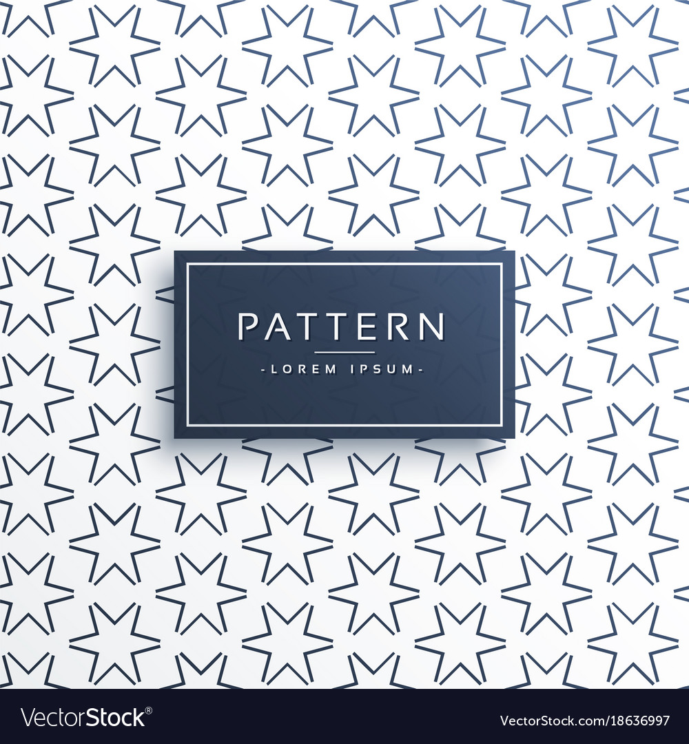 Line star pattern background design