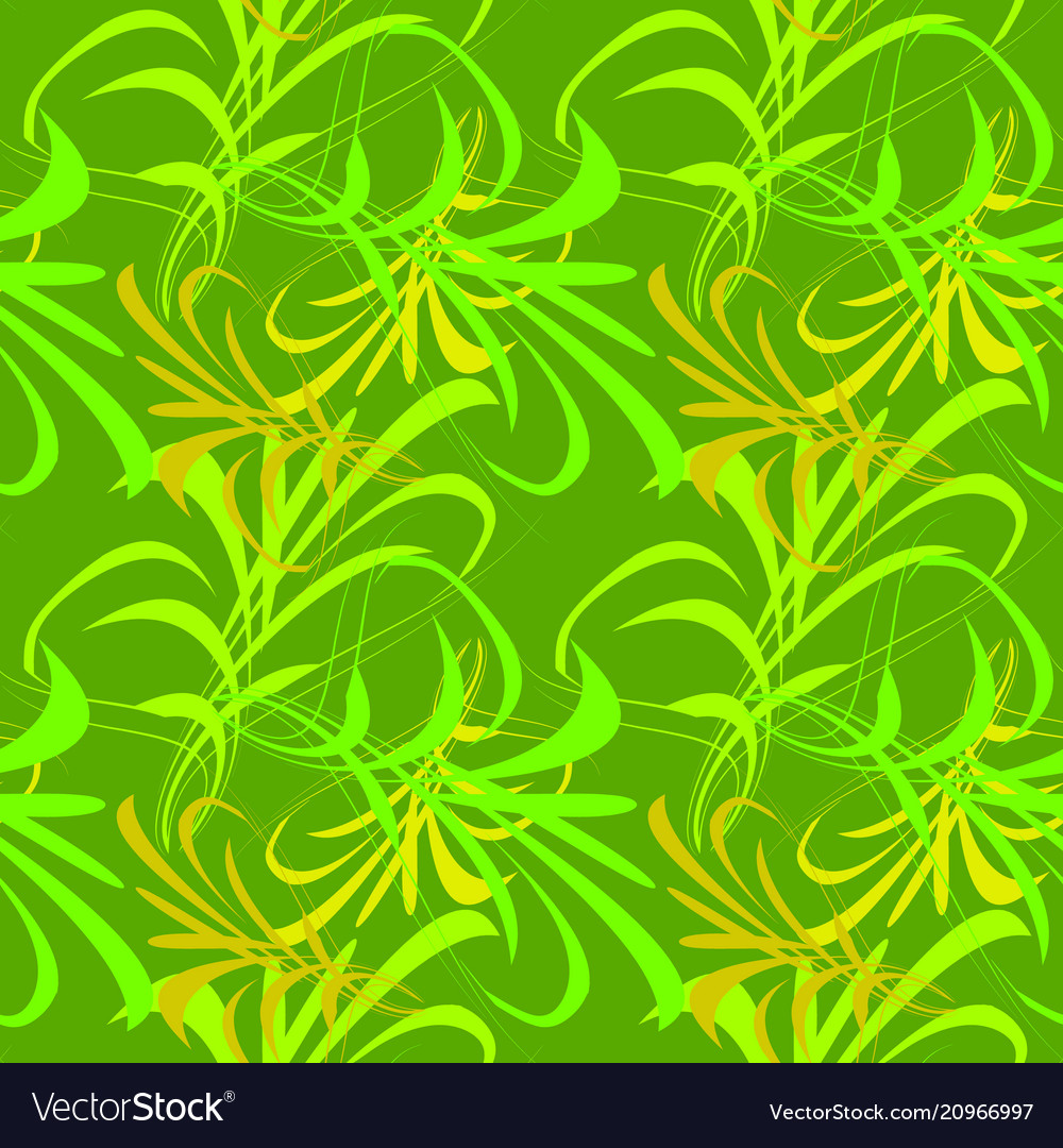 Pattern from green lines and hieroglyphs vector image Pattern from green lines and hieroglyphs