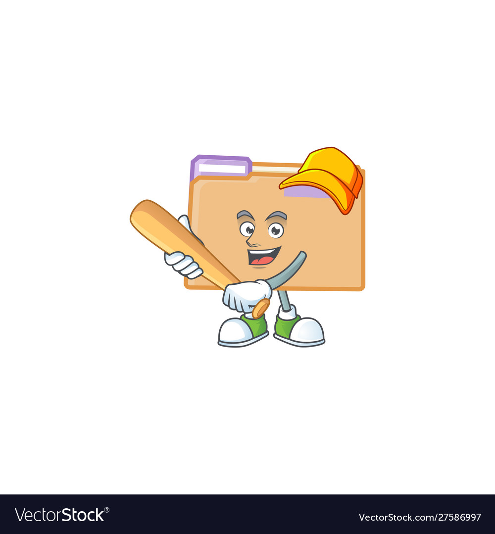 Playing baseball folder for saving a file document