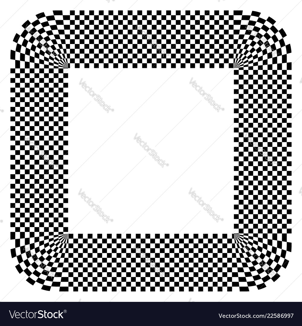 Rounded shape with checkered pattern fill