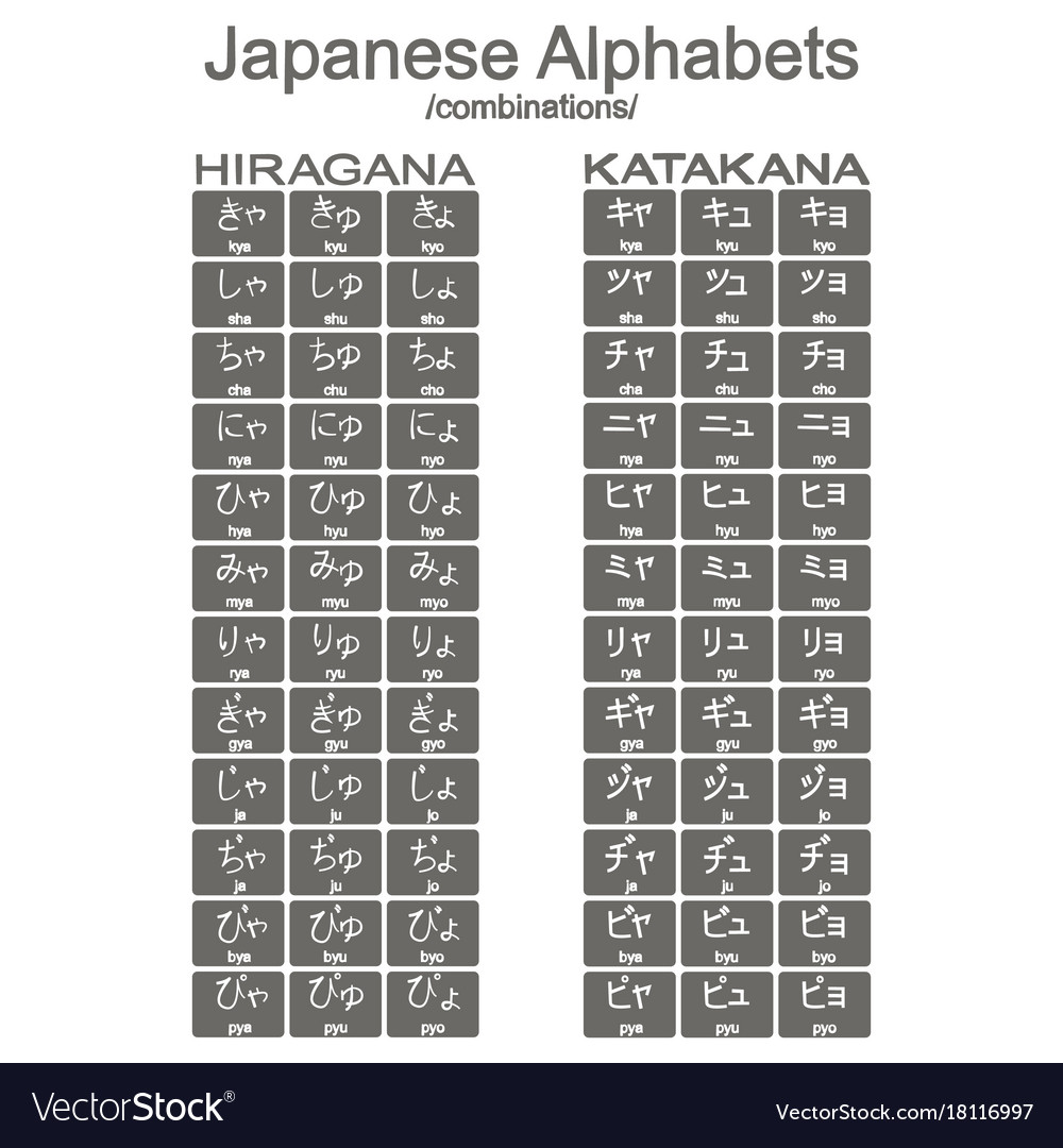Set of monochrome icons with combinations