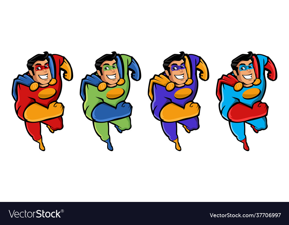 Superhero Mascot Character Royalty Free Vector Image Superhero Mascot Character Royalty Free Vector Image