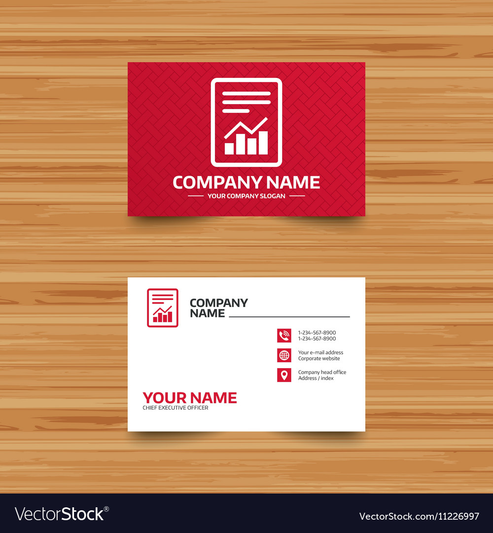 Text file sign document with chart symbol